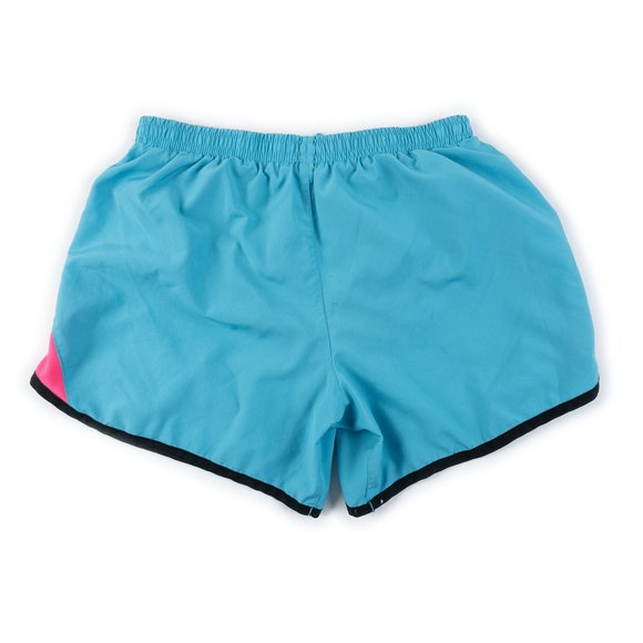 NIKE Running Tempo Dash Youth Girl's neon blue pink running short size XL - Picture 3 of 11